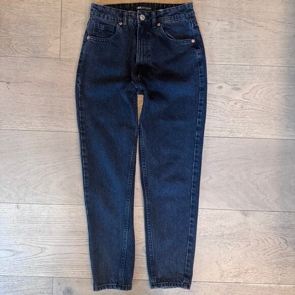 Zara Black 90s Mom Fit Jeans size 2 - Picture 5 of 12
